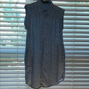Sleeveless Blue denim dress